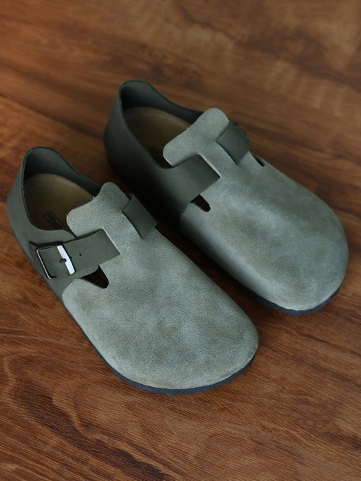 【King女王代購】新配色 博肯包頭軟木休閑鞋 BIRKENSTOCK London 真皮全包勃肯鞋