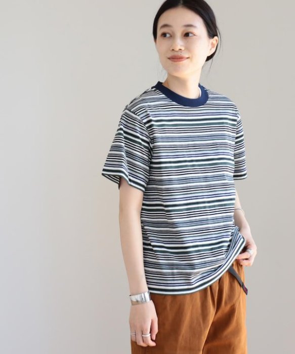 預購】日本BEAMS BOY夏22新入荷 / ボーイ マルチボーダー クルーネック