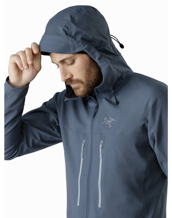 Arcteryx始祖鳥連帽軟殼衣softshell軟殼衣連帽風衣外套Cordova jacket16431海軍藍M.L
