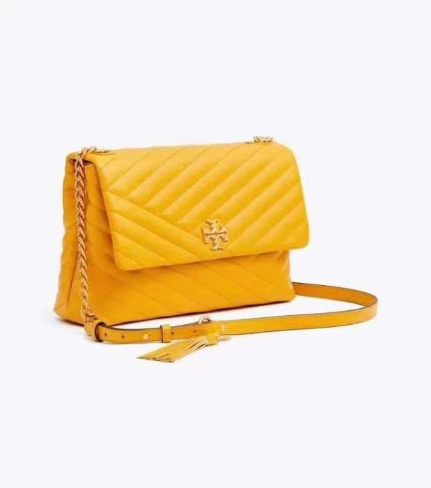 【全新正貨私家珍藏】Tory Burch KIRA FLAP 新款 真皮斜紋鏈條包