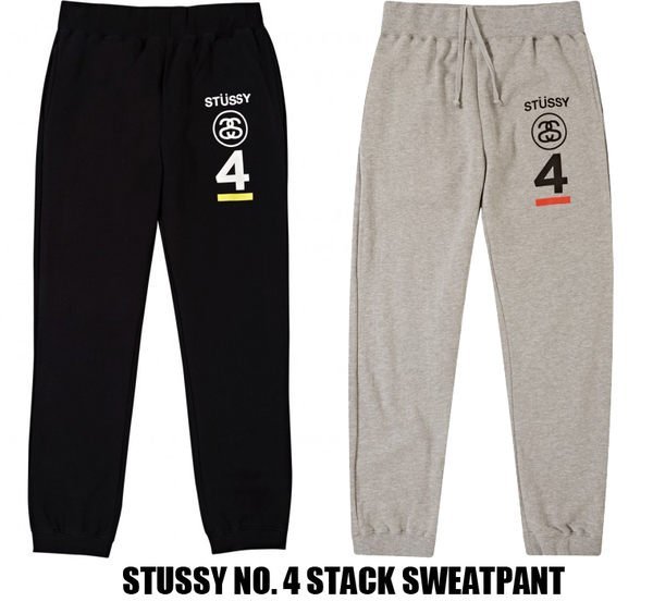 【超搶手】全新正品 2014  春季 STUSSY NO. 4 STACK SWEATPANT 刷毛棉褲 長褲 灰色M