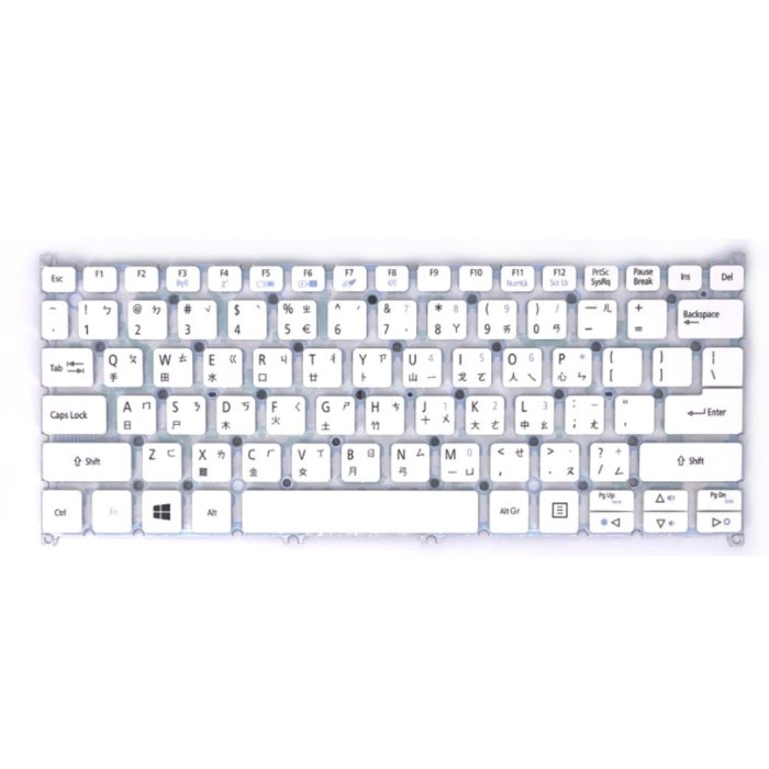 ACER E3-112 白色 繁體中文 鍵盤 E3-112 112M R3-131 V3-110 111P 112P