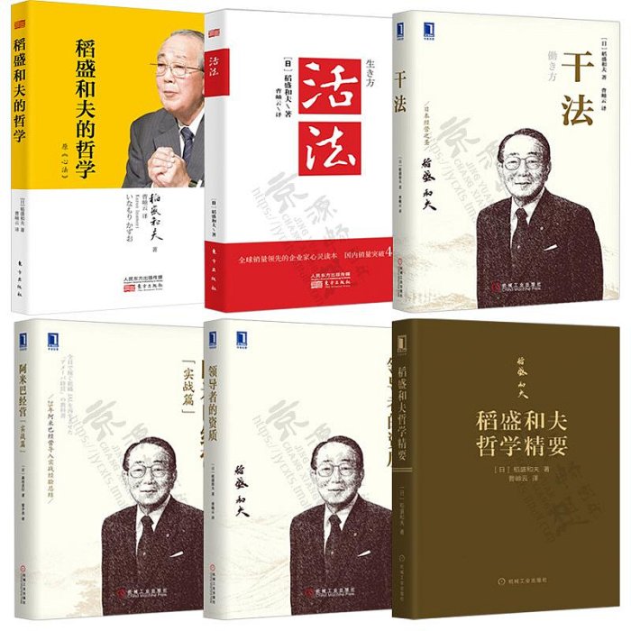 稻盛和夫的書籍全套6冊 干法+活法(新版)+心法:稻盛和夫的哲學+阿米巴經營+領導者的資質+稻盛和夫哲學精要語錄100條企業管理書籍甄選百貨~