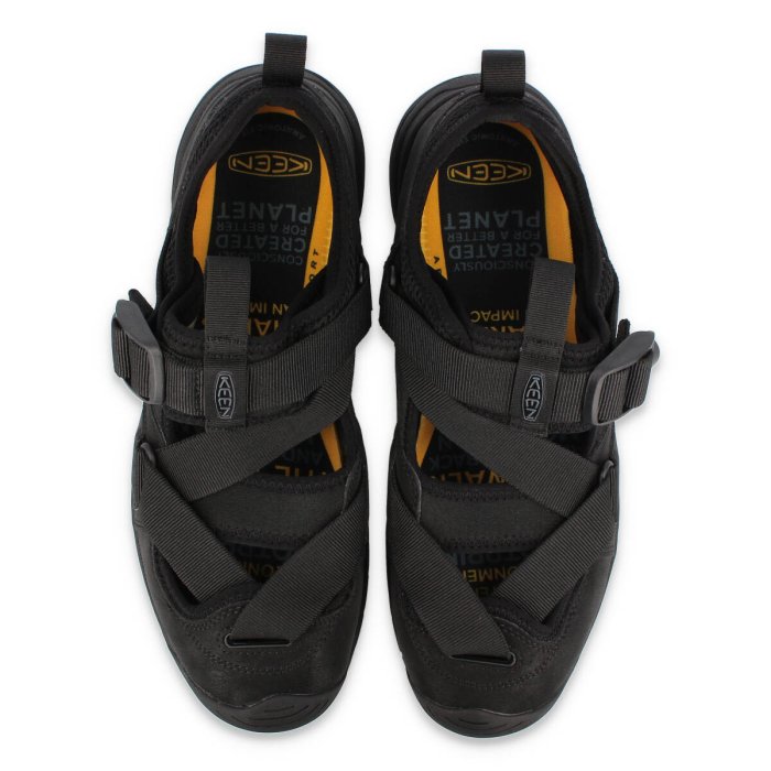 CodE= KEEN ZERRAPORT TRAIL SANDALS 綁帶防水皮革包頭涼鞋(黑