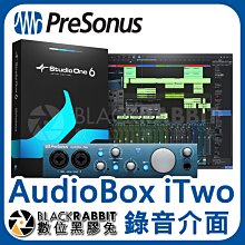 數位黑膠兔【 PreSonus AudioBox iTwo 錄音介面 】錄音室 podcast USB 錄音 播客 DJ