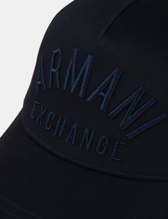 美國百分百【Armani Exchange】鴨舌帽 棒球帽 阿曼尼 AX 帽子 遮陽帽 男帽 老帽 浮雕凸字 C907