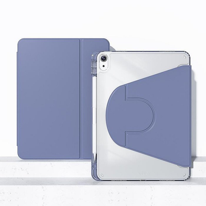 適用蘋果air45保護套720°旋轉iPad保護殼pro11平板亞克力iPad789平板電腦保護套 休眠 防摔 保護殼