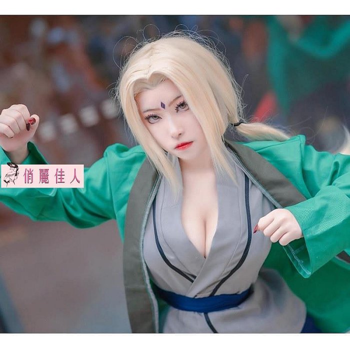 ??現貨 ??火影忍者cos服 綱手裝1代cosplay服裝 火影木葉五代 綱手成年裝 賭字和服 動漫角色扮演