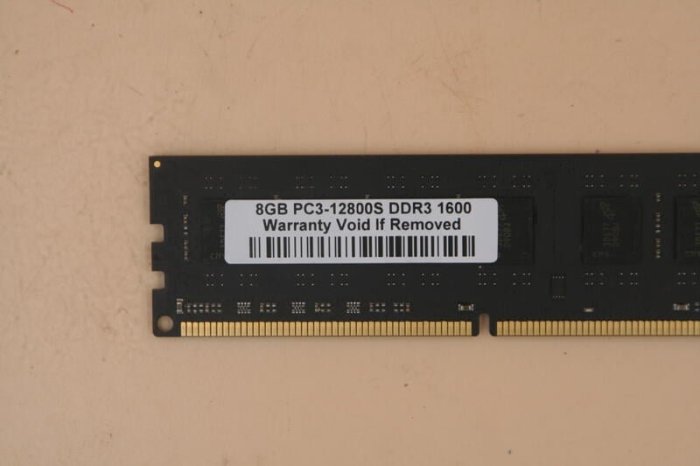 品牌PC拆下 DDR3 1600 8G 記憶體