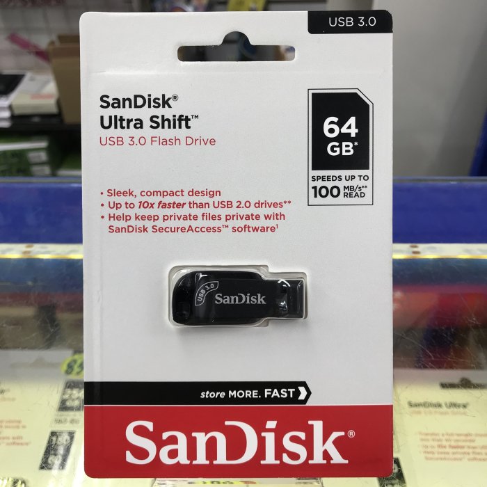 【CZ410】SanDisk Ultra Shift USB3.2 Gen1 64GB 64G 高速傳輸 隨身碟