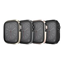 魚骨牌 SwitchEasy Apple 蘋果 Watch S7/S8/S9 (45mm) Modern Hybrid 9H 鋼化玻璃鋁合金保護殼 手錶殼 保護