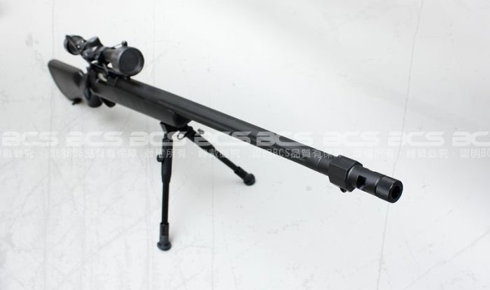 【BCS武器空間】黑色~WELL MB07 手拉空氣狙擊槍 贈腳架+狙擊鏡 D套餐-WLAMB07BD