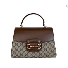 【巴黎站二手名牌專賣店】＊全新現貨＊GUCCI 真品＊702049 Horsebit 1955咖色手提兩用包