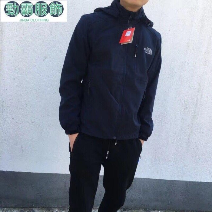 The North Face TNF 北臉 衝鋒衣 北面 男戶外防風 防潑水 運動戶外防風沖鋒衣 風衣外套 薄款登--勁霸服飾