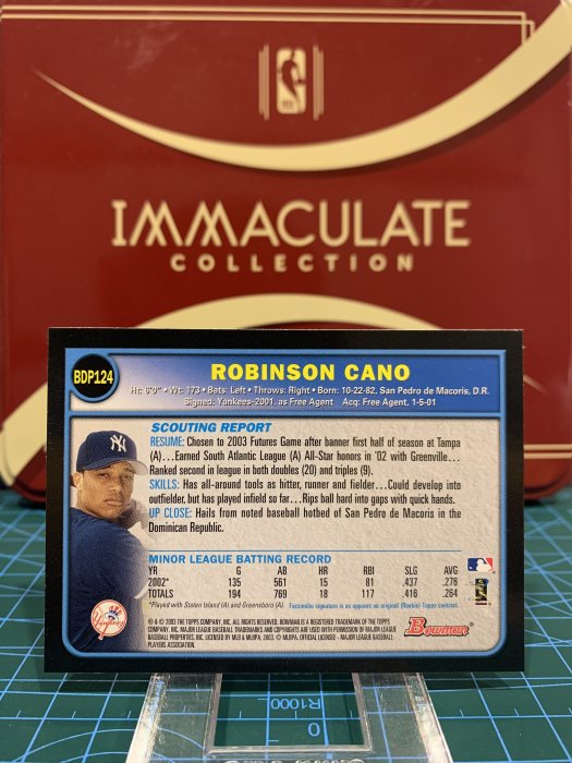 2003 BOWMAN ROBINSON CANO RC 新人卡 印簽 洋基 王建民隊友 低價起標