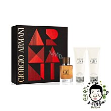 《小平頭香水店》GIORGIO ARMANI 亞曼尼 極致寄情水淡香精禮盒(淡香精40ML+沐浴75ML+鬍後75ML)