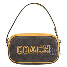 【茱麗葉精品】全新精品 COACH 專櫃商品 CB851 JAMIE 經典印花LOGO迷你手提包.深咖/黃 現貨