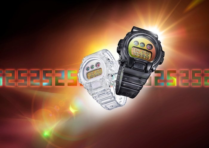 黑彩全新 CASIO G-SHOCK 25週年手錶 紀念錶 DW6900SP 1JR 7JR 太陽能 透明黑色