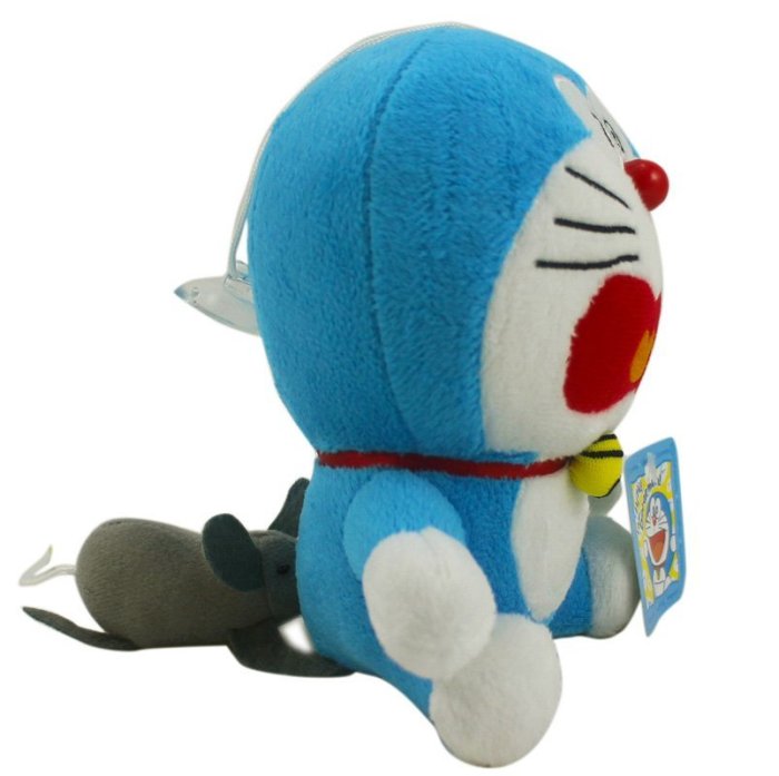 【卡漫迷】 哆啦 A夢 震動 玩偶 16cm 老鼠 ㊣版 Doraemon 絨毛 娃娃 多拉 哆拉 小叮噹 擺飾 收藏