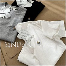 SaNDoN x『 vivienne westwood』細緻簡約小LOGO土星設計短TEE 240319