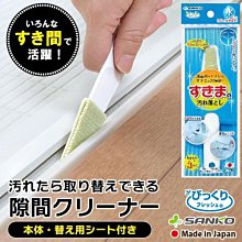 水金鈴小舖 日本製 SANKO 免洗劑 可替換 尖頭 隙縫刷 間隙刷 超薄清理隙縫刷3入