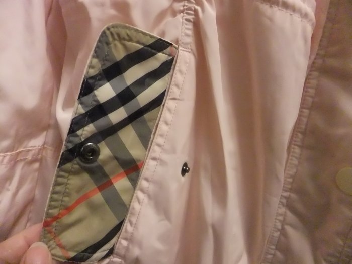Burberry    淡粉色  長版  風衣  外套