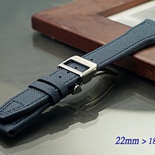 【時間探索】 全新 高級軍錶專用摺疊扣強化纖維錶帶 ( 22mm ) 適用 IWC.各式錶款 buc