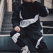 南◇現 Nike NSW Jacket 黑白色 運動外套 大勾勾 黑色風衣 立領外套 AR3133-010