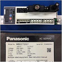 MBDCT2507 400W Panasonic AC SERVO 控制器 A621