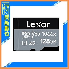 ☆閃新☆Lexar 雷克沙 Micro SDXC 128G/128GB 1066X UHS-I V30 U3 記憶卡(讀160MB/s,寫120MB/s)公司貨