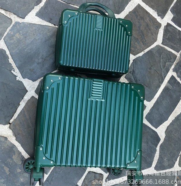 14吋+18吋子母登機箱 迷你小清新拉桿箱 萬向輪 小型行李箱 子母旅行箱二件組