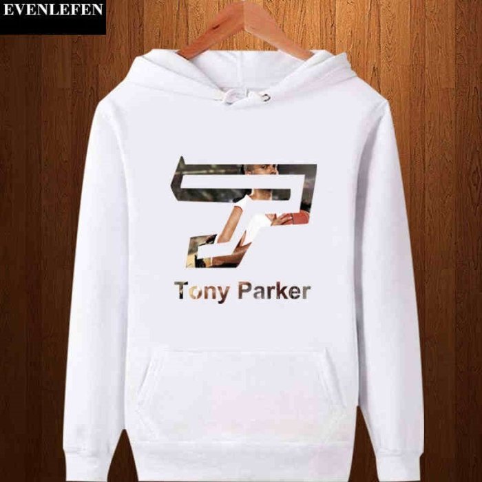 💖法國小跑車Tony Parker帕克長袖連帽T恤上衛衣💖NBA馬刺隊Adidas愛迪達運動籃球衣服大學棉T男220