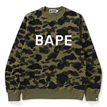 【日貨代購CITY】 A BATHING APE 1st CAMO CREWNECK 大學T 迷彩 LOGO 兩色 現貨