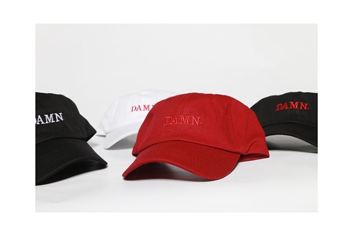Cover Taiwan 官方直營 Kendrick Lamar DAMN 棒球帽 鴨舌帽 老帽 嘻哈 黑色 白色 紅色