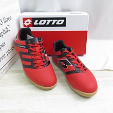 Lotto MAESTRO 70 中大童 足球鞋 LT2172881OY 紅黑【iSport】