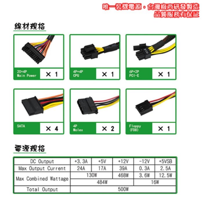 ~協明~ YAMA 雅瑪 EVO 500W 電源供應器 全新盒裝二年保固