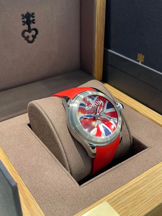 CORUM  崑崙錶  BUBBLE 泡泡錶  英國國旗圖騰  United Kingdom 限量款