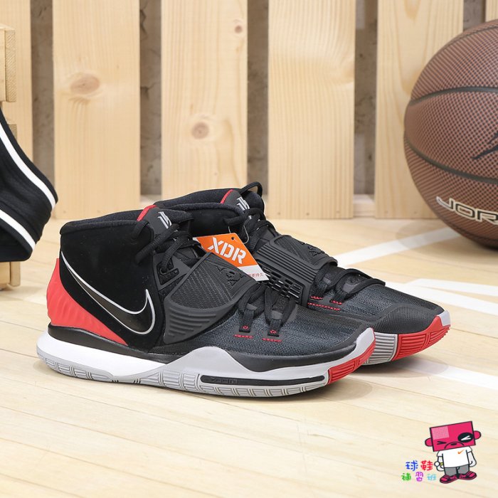 球鞋補習班 NIKE KYRIE IRVING 6 EP BRED 黑紅 XDR 耐磨 籃球鞋 BQ4631-002