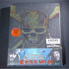 [4K-UHD藍光BD] - 加勒比海盜 神鬼奇航5：死無對證 UHD + BD 雙碟鐵盒版
