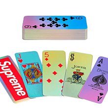 【日貨代購CITY】2023AW SUPREME bicycle holographic slice cards 撲克牌 閃亮 現貨