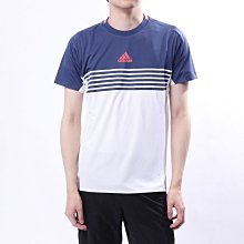 5號倉庫 出清~~ADIDAS 男短袖圓領衫排汗 透氣 舒適 藍白 CG2549 18OA31原價1590