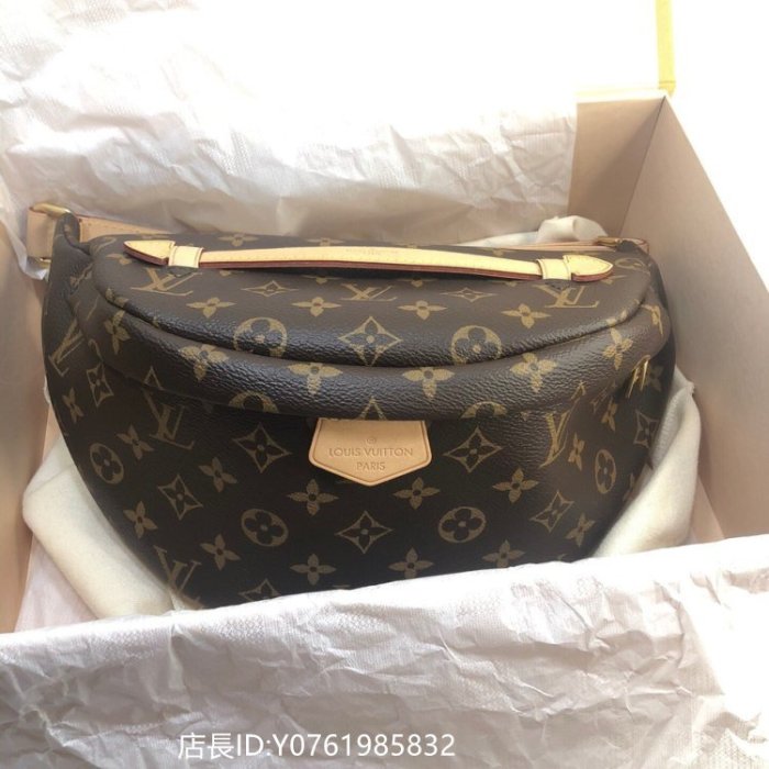 二手正品98新 LV BUMBAG 原花 胸口包 霹靂 腰包 爆款 大缺貨 M43644 現貨限時折扣