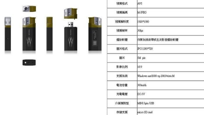 全新 可真打火的1080P錄影打火機 打火機型 針孔攝影機 針孔攝影機 遙控器 錄影筆 錄音筆 錄影眼鏡