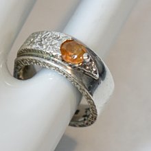 重量級 / 義大利 🇮🇹 925 純銀鑲嵌寶石古董戒指【一元起標】
