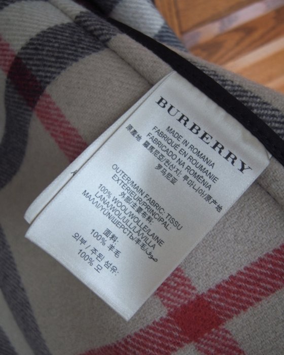 Burberry 正品 經典 牛角扣大衣 100% 羊毛大衣 連帽 外套 黑色 UK4