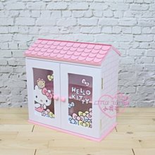 ♥小花花日本精品♥HelloKitty美樂蒂粉色房屋造型對開收納盒~3