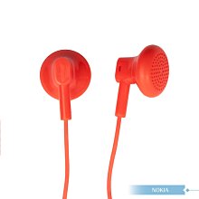 NOKIA 原廠 WH-108 高品質平耳式耳機 (3.5mm) - 紅