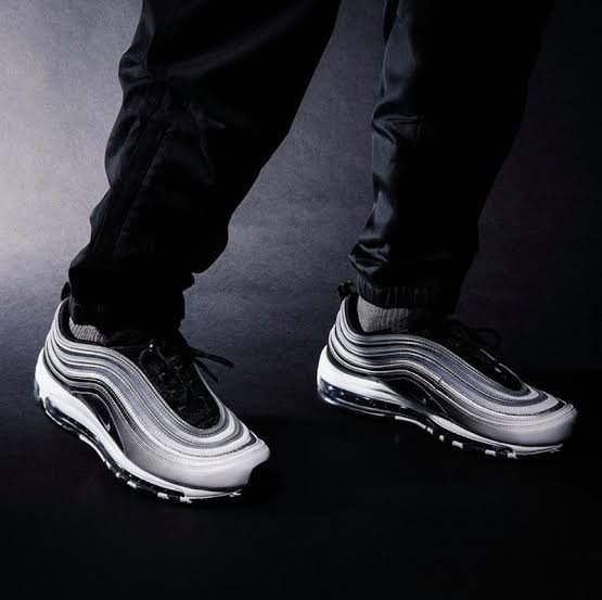 老夫子 Nike Air Max 97 黑白 漸層 反光 子彈 氣墊 慢跑鞋 921826-016 男女鞋