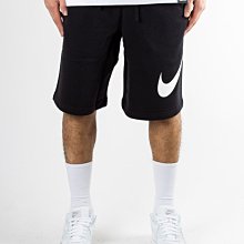 南◇現貨 Nike Big Swoosh Logo 843520-010 大勾勾 黑色 短褲 棉褲 黑白色 休閒