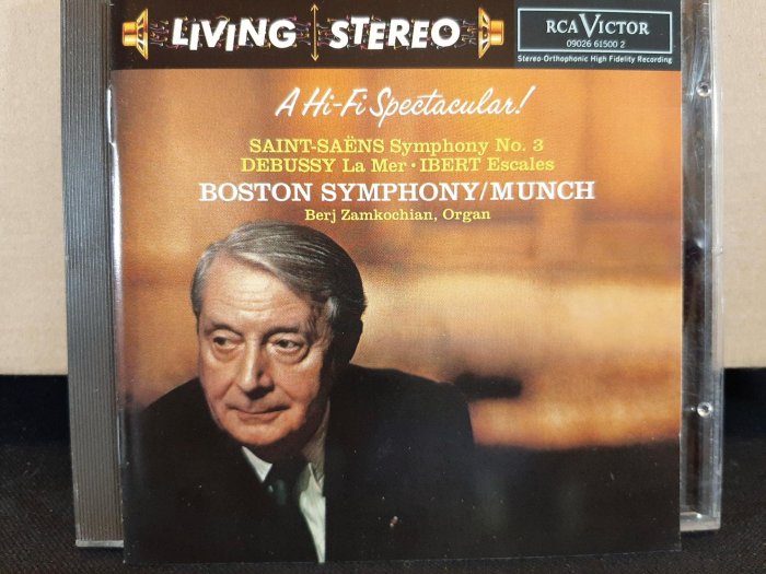 Munch,Bostom Sym,Saint-Saens-Sym No.3,Debussy-La Mer 孟許指揮波士頓交響曲演繹聖桑第三號交響曲，德布西-海等